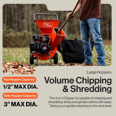 Image showing 6 th SuperHandy 3 in. Diameter Gas 3-in-1 Wood Chipper