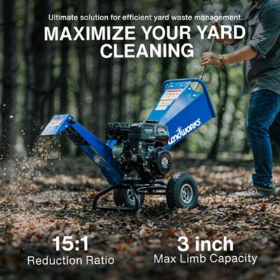 Image showing  3 in. Diameter 212cc Gas Rotor Type Wood Chipper