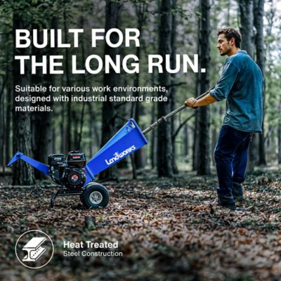 Image showing 6 th Landworks 3 in. Diameter 212cc Gas Rotor Type Wood Chipper