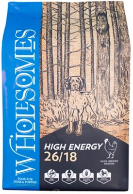 Wholesomes High Energy 26 18 Chicken Recipe Dry Dog Food at