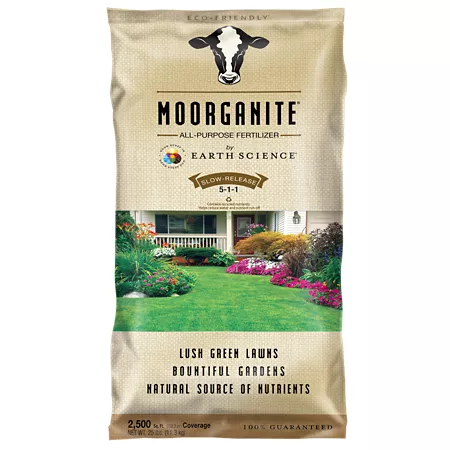 Earth Science Moorganite All-Purpose Fertilizer 25 lb 2 500 sq ft. Plant Food