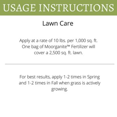 Image showing  25 lb. 2,500 sq. ft. Moorganite All-Purpose Fertilizer