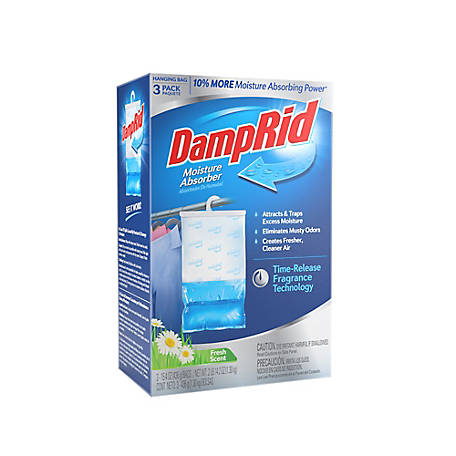 DampRid 15.4 oz. Moisture Absorber Hanging Bags, Fresh Scent, 3-Pack
