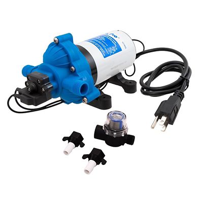 Image showing  3 GPM Self-Priming Fresh Water Pump with Rubber Mounting Base, 1/2 in.-14 MNPS, 115V