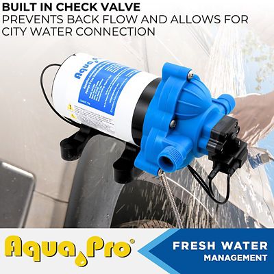 Image showing 7 th AquaPro 3 GPM Self-Priming Fresh Water Pump with Rubber Mounting Base, 1/2 in.-14 MNPS, 115V