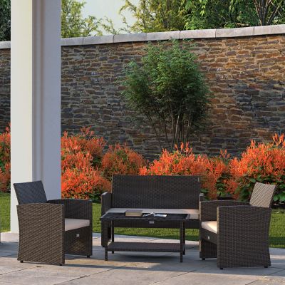 Image showing  5 pc. Ashville Wicker Patio Set
