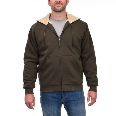 Ridgecut Men's Insulated Sherpa-Lined Full-Zip Jacket Cozy jacket