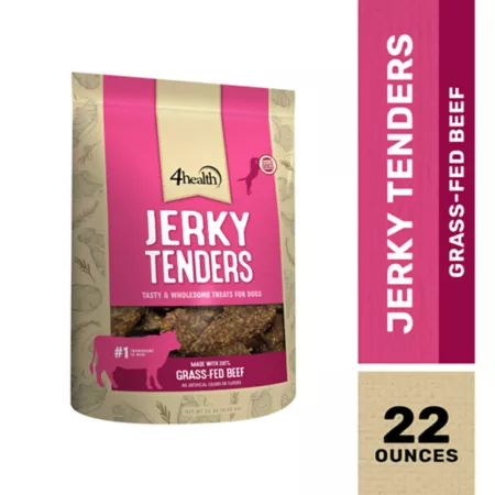 4health Beef Flavored Jerky Tenders Dog Treats 22 oz. Dog Jerky Treats