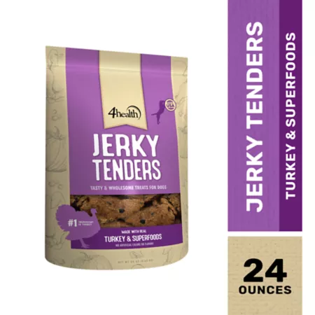 4health Jerky Tenders Turkey Flavor Dog Treats 24 oz. Dog Jerky Treats