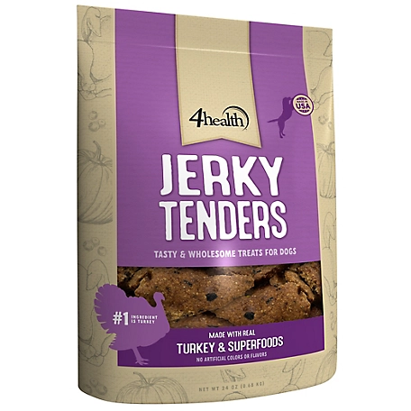 4health Turkey Flavor Jerky Tenders Dog Treats, 24 oz.