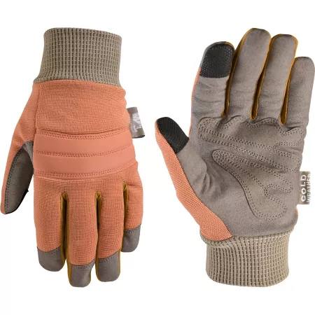 Wells Lamont Winter Work Gloves Water Resistant Synthetic Leather High Dexterity Fleece Lined Women's 1 Pair Work Gloves