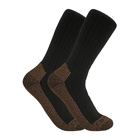 Carhartt Men's MW Steel Toe Boot Socks, 2-Pack