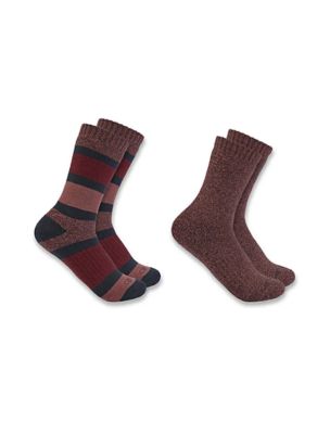 Carhartt Women's Heavyweight Crew Socks, 2 Pairs, SC3152WASST02-M