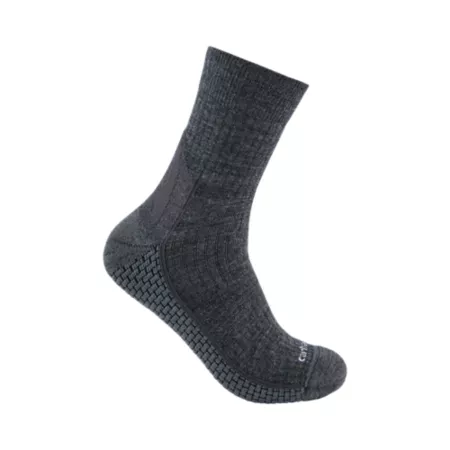 Carhartt Force Grid Men's Mid-Weight Synthetic Merino Wool Blend Short Socks 1 Pair Men's Crew Socks