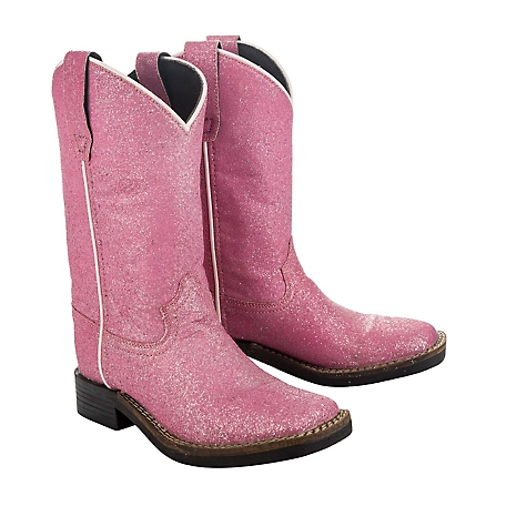 TuffRider Youth Pink Glitter Western Boots