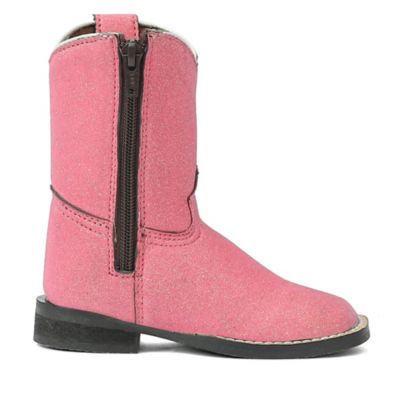 Image showing  Toddler Pink Glitter Western Boots
