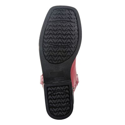 Image showing  Youth Fire Red Floral Western Boots