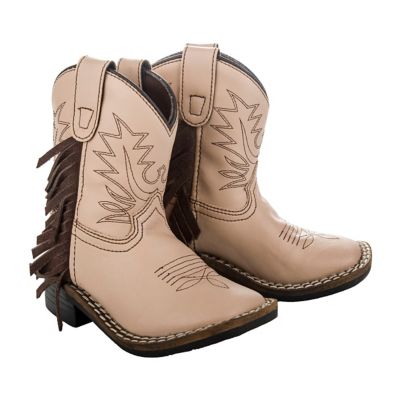 TuffRider Unisex Youth Tan Fringe Booties