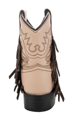 Image showing  Unisex Youth Tan Fringe Booties