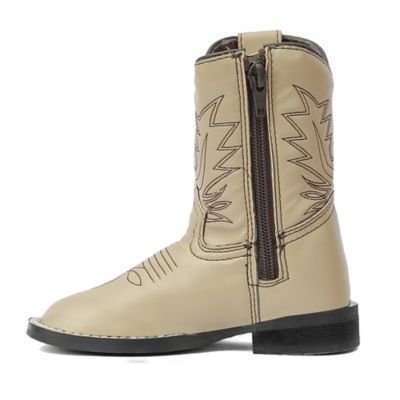 Image showing 5 th TuffRider Unisex Toddler Tan Fringe Booties