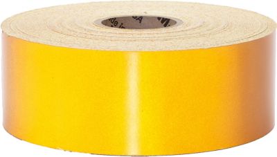 Mutual Industries 2 in. x 50 yd. Retro Reflective Pressure Sensitive Tape, Yellow