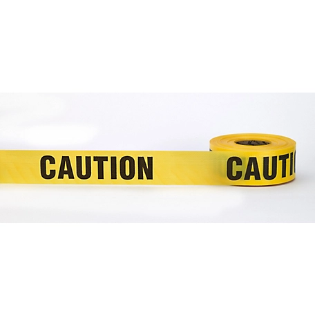 Mutual Industries 3 in. x 1,000 ft. 3 mil Barricade Yellow Caution Tape, 10-Pack
