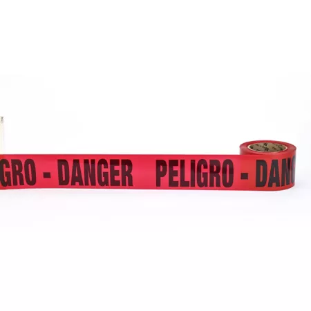 Mutual Industries 3 in x 300 ft 3 mil Barricade PELIGRO DANGER Red Warning Tape 16 Pack Caution Tape