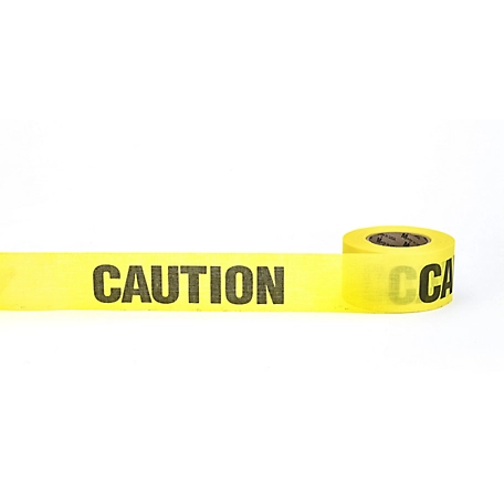 Mutual Industries 3 in. x 45 yd. Repulpable Yellow Caution Tape, 20-Pack