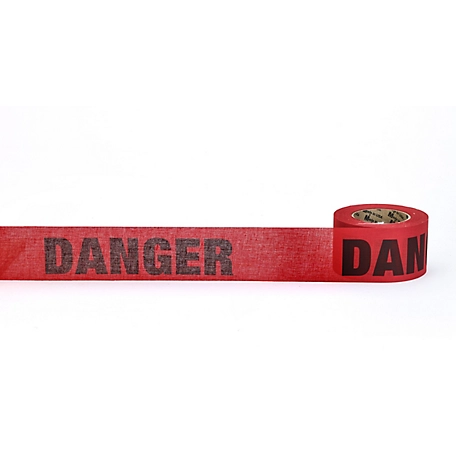 Mutual Industries 3 in. x 45 yd. Repulpable DANGER Red Caution Tape, 20-Pack