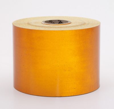 Mutual Industries 4 in. x 10 yd. Retro Reflective Pressure Sensitive Tape, Orange