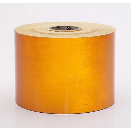 Mutual Industries 4 in. x 10 yd. Retro Reflective Pressure Sensitive Tape, Orange