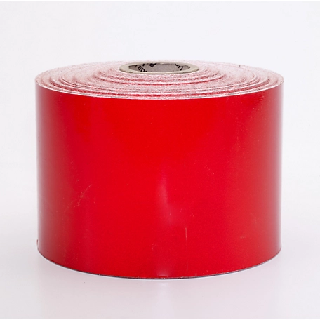 Mutual Industries 4 in. x 10 yd. Retro Reflective Pressure Sensitive Tape, Red