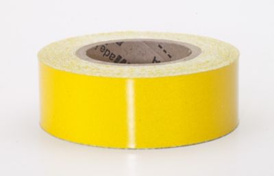 Mutual Industries 4 in. x 10 yd. Retro Reflective Pressure Sensitive Tape, Yellow