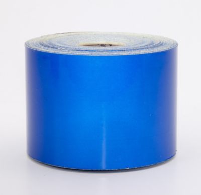 Mutual Industries 4 in. x 50 yd. Retro Reflective Pressure Sensitive Tape, Blue