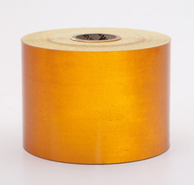 Mutual Industries 4 in. x 50 yd. Retro Reflective Pressure Sensitive Tape, Orange