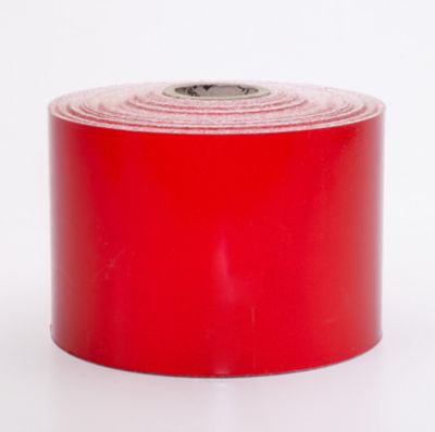 Mutual Industries 4 in. x 50 yd. Retro Reflective Pressure Sensitive Tape, Red