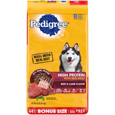 Pedigree High-Protein Adult Dry Dog Food Beef and Lamb Flavor Dry Dog Food
