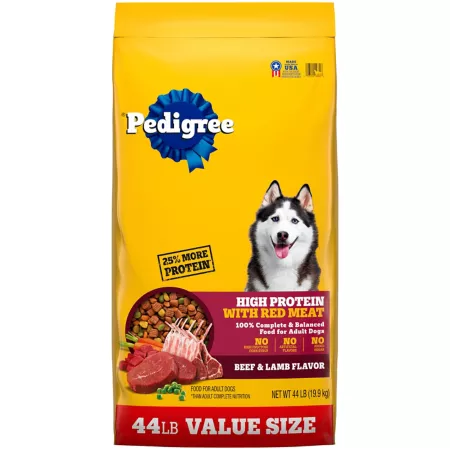 Pedigree Adult High-Protein Beef and Lamb Recipe Dry Dog Food