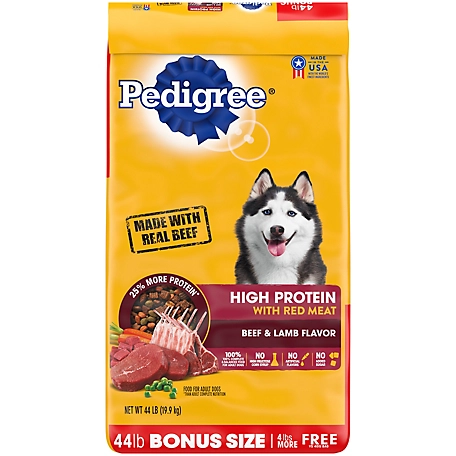Pedigree High-Protein Adult Dry Dog Food Beef and Lamb Flavor Dry Dog Food