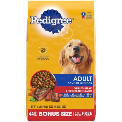 Pedigree Complete Nutrition Adult Grilled Steak and Vegetable Flavor Dry Dog Food Dog foods