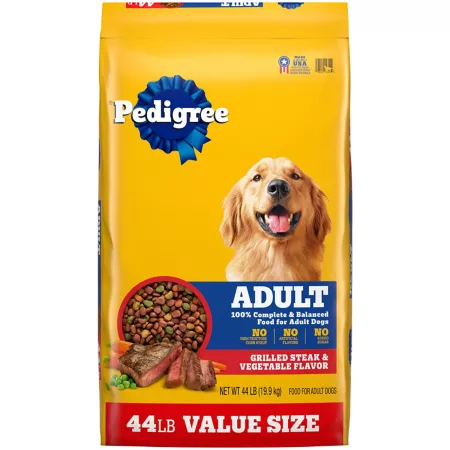 Pedigree Complete Nutrition Grilled Steak and Vegetables Recipe for Adults Dry Dog Food