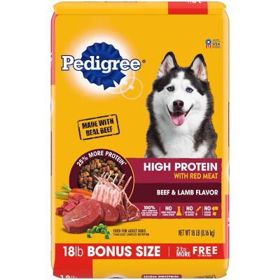 Pedigree High-Protein Adult Dry Dog Food Beef and Lamb Flavor Dry Dog Food [This review was collected as part of a promotion