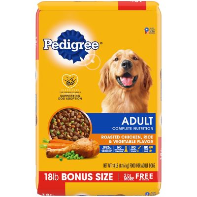 Pedigree Complete Nutrition Adult Roasted Chicken, Rice and Vegetable Flavor Dry Dog Food Pedigree dry dog food