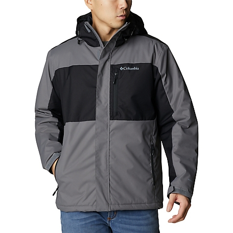 Columbia Men's Tipton Peak II Insulated Jacket, Large, City Grey/Black