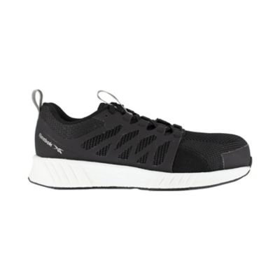 Image showing 1 th Reebok Men's Fusion Flexweave Work Shoes, Low, Black/White
