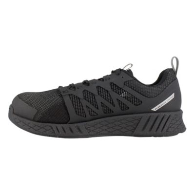 Image showing 3 th Reebok Women's Fusion Flexweave Work Shoes, Black