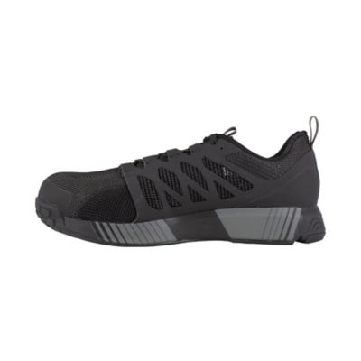 Image showing 3 th Reebok Fusion Flexweave Work Shoes, Black/Gray