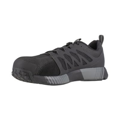 Image showing 2 th Reebok Fusion Flexweave Work Shoes, Black/Gray