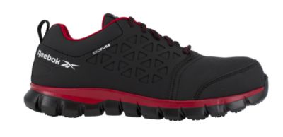 Image showing  Men's Sublite Cushion Work Shoes, Black/Red
