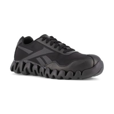 Reebok Zig Pulse Work Shoes, Black